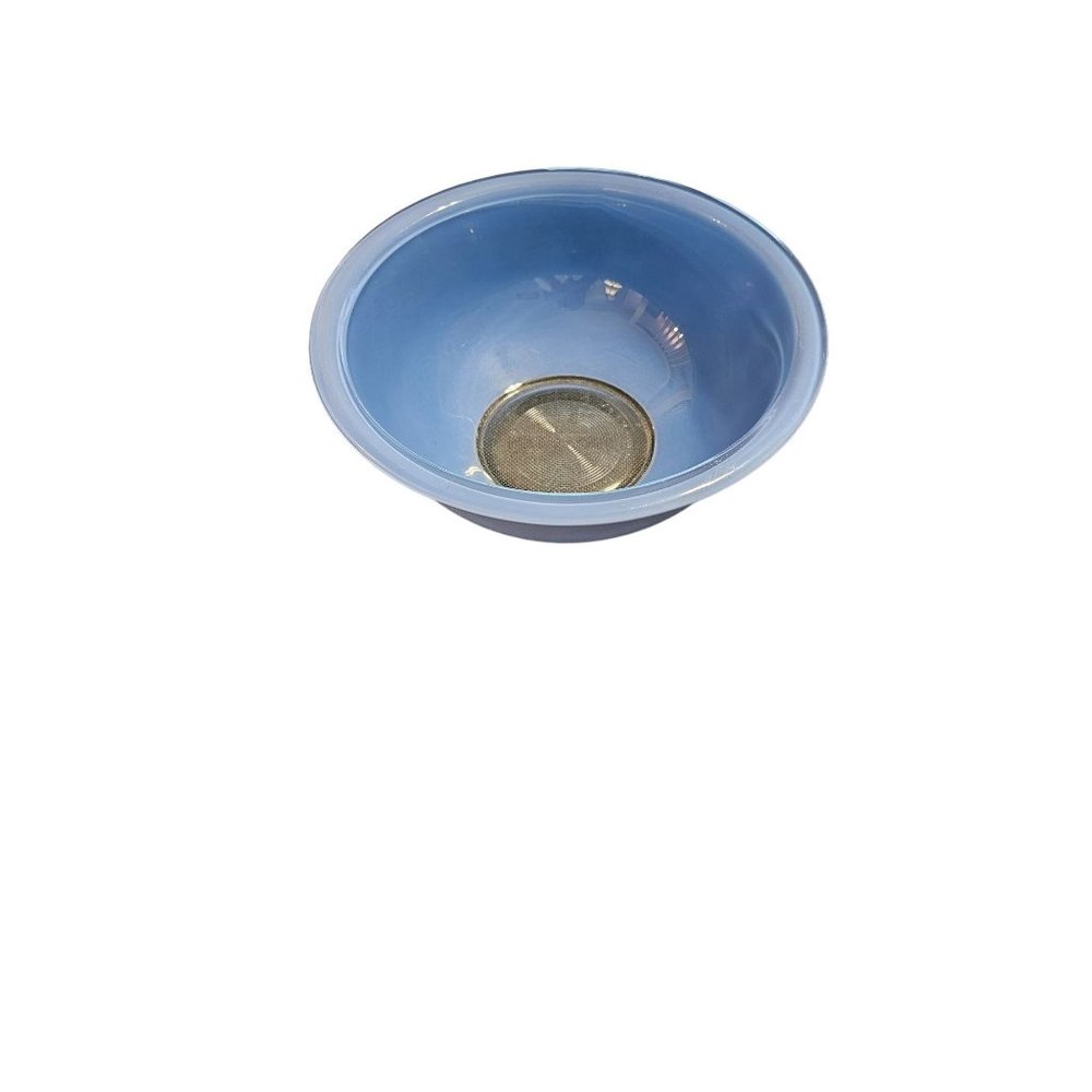 Vintage Pyrex Nesting Bowl with Clear Bottom Blue 1.5 L